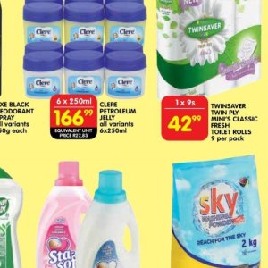 Petroleum jelly at Shoprite
