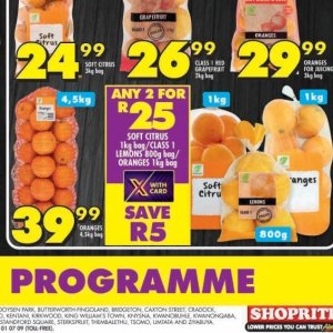 Oranges at Shoprite