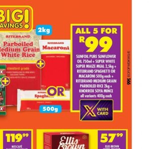 Sunflower oil at Shoprite