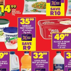 Yoghurt at Shoprite