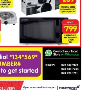 Microwave oven at Shoprite