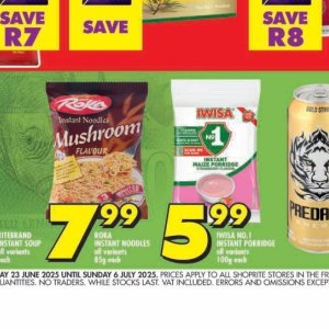 Noodles at Shoprite