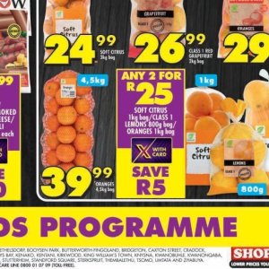 Oranges at Shoprite