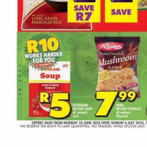 Soup at Shoprite
