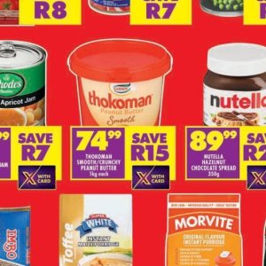 Peanut butter at Shoprite