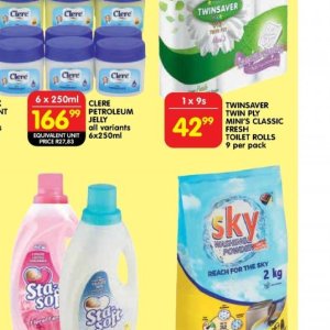 Toilet rolls at Shoprite