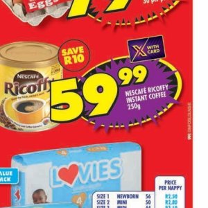 Coffee nescafe  at Shoprite