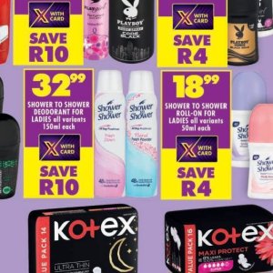 Shower at Shoprite