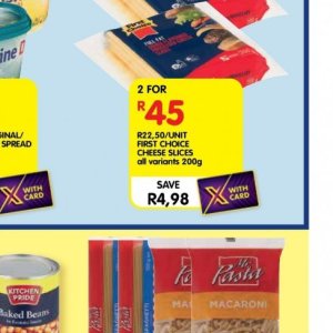 Cheese at Shoprite
