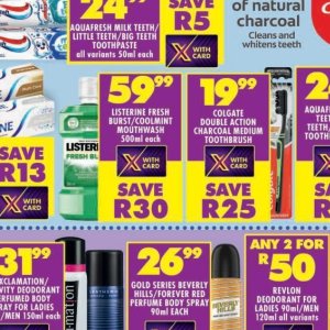 Mouthwash listerine  at Shoprite