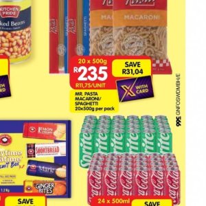 Pasta at Shoprite