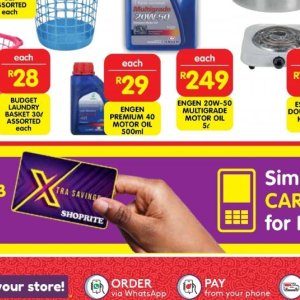 Engine oil at Shoprite