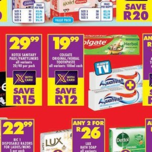 Toothpaste colgate  at Shoprite