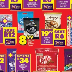 Candies at Shoprite