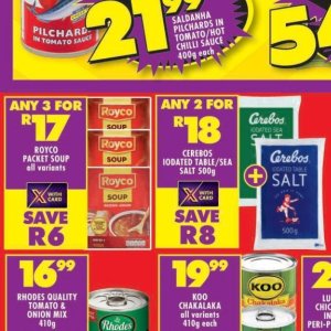 Soup at Shoprite