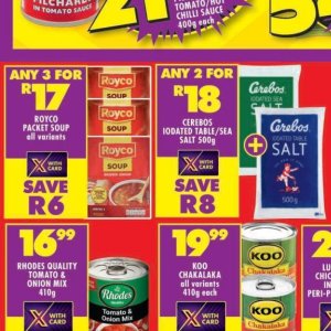 Soup at Shoprite
