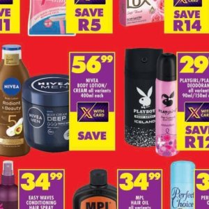 Body lotion nivea  at Shoprite