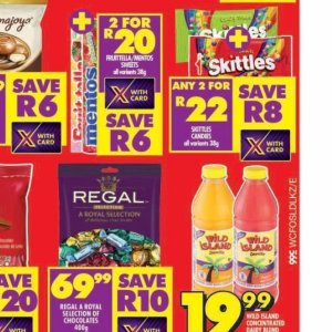 Candies at Shoprite
