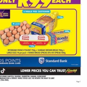 Bread at Shoprite