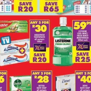 Toothpaste aquafresh  at Shoprite