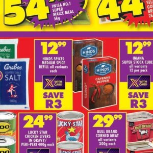 Spices at Shoprite