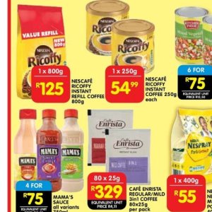 Coffee at Shoprite