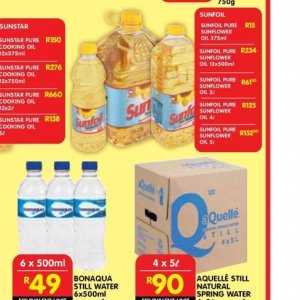 Sunflower oil at Shoprite