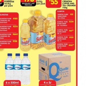 Sunflower oil at Shoprite