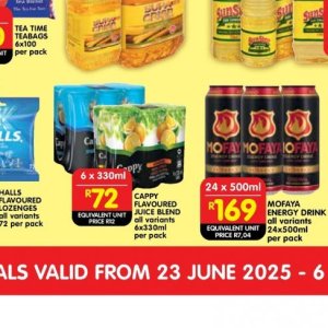 Juice cappy  at Shoprite