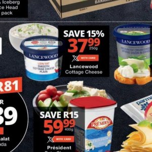 Cottage cheese at Checkers