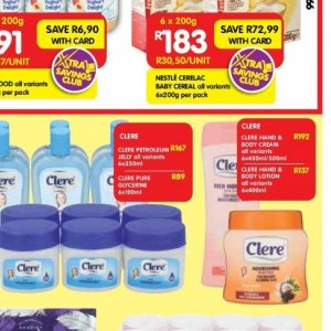 Petroleum jelly at Shoprite