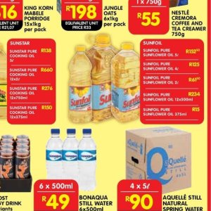 Sunflower oil at Shoprite