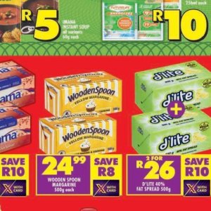 Margarine at Shoprite
