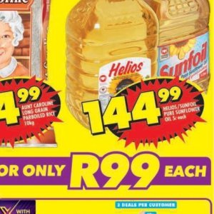 Sunflower oil at Shoprite