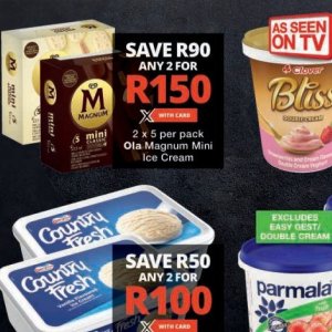 Ice cream at Checkers