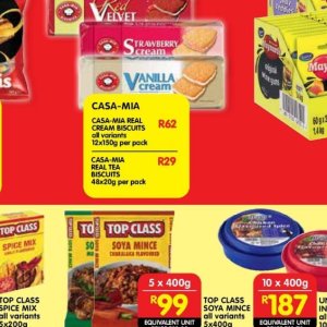 Biscuits at Shoprite