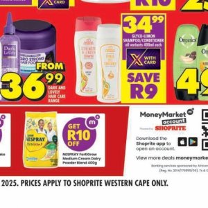 Cream at Shoprite