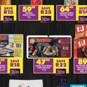 Sausages at Shoprite