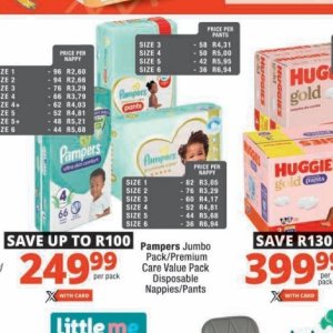 Diapers at Checkers