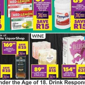 Wine at Shoprite