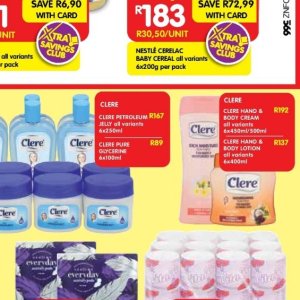Petroleum jelly at Shoprite