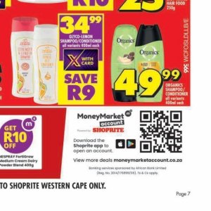 Shampoo at Shoprite
