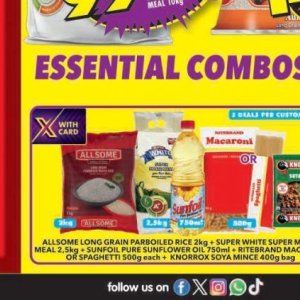 Sunflower oil at Shoprite