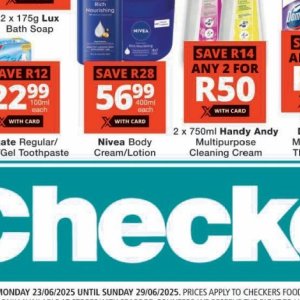 Body cream nivea  at Checkers