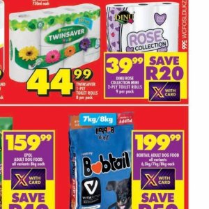 Toilet rolls at Shoprite