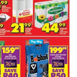 Toilet rolls at Shoprite