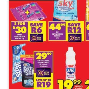 Stain remover at Shoprite