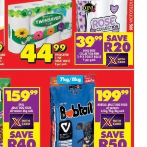 Toilet rolls at Shoprite