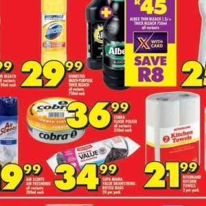 Bleach at Shoprite