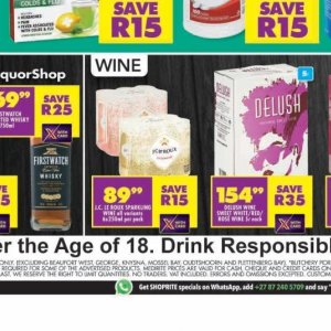 Wine at Shoprite